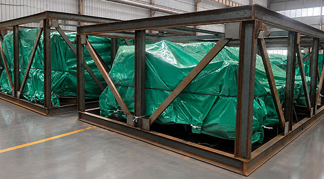 Oversized trolley: welded frame + tarp