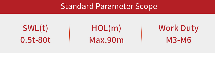 double girder hoist overhead crane specifications