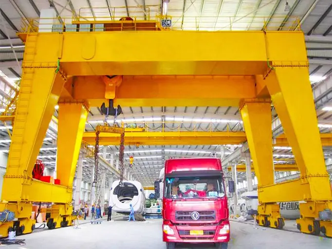150t gantry crane in workshop