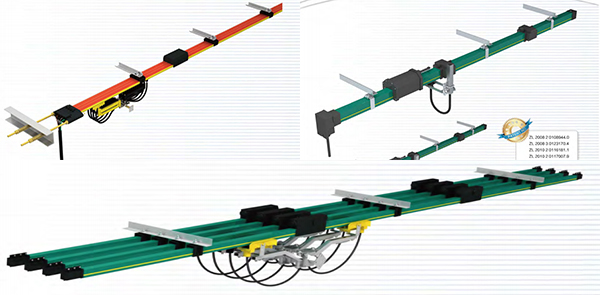 power conductor line for cranes