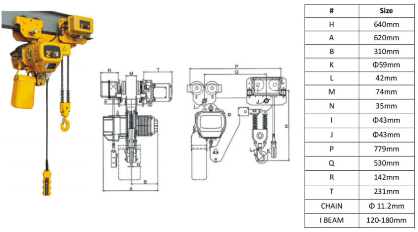 Electric Chain Hoist Specification