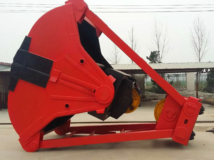 coker crane grab hopper