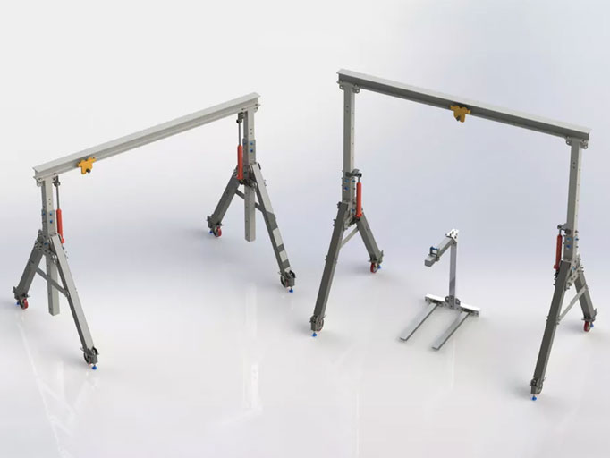 Aluminum gantry crane