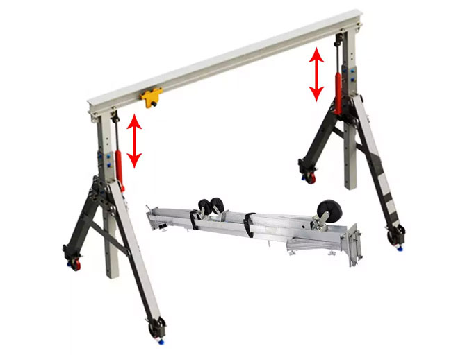 Aluminum gantry crane