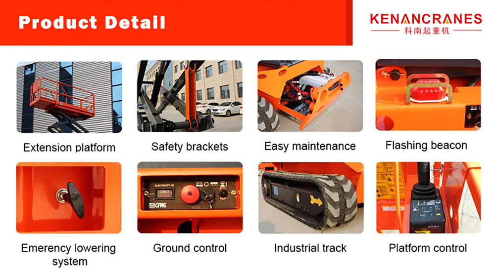 Crawler Tracked Scissor Lift Detail