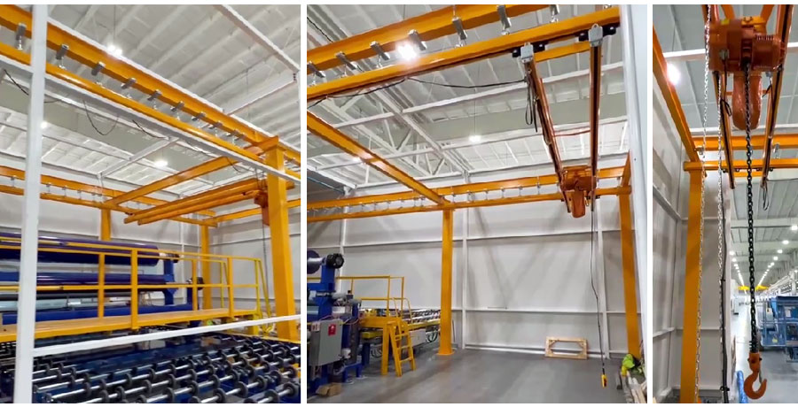 freestanding overhead crane