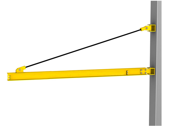 Wall-Mounted Tie Rod Jib Cranes