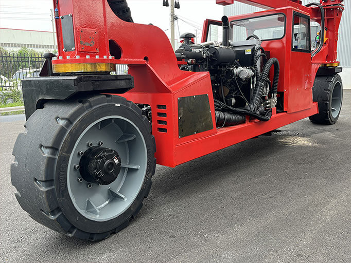 Operating Side of Straddle Carrier