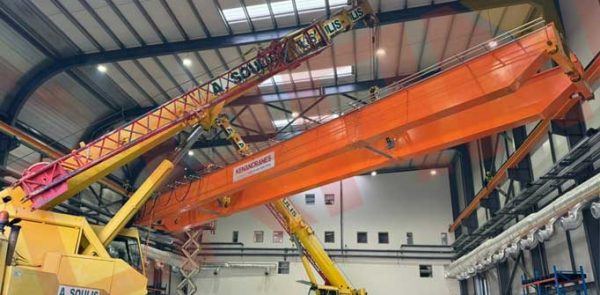 kinocranes overhead crane on site