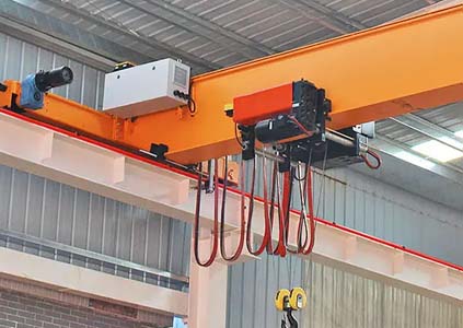 European style low headroom crane
