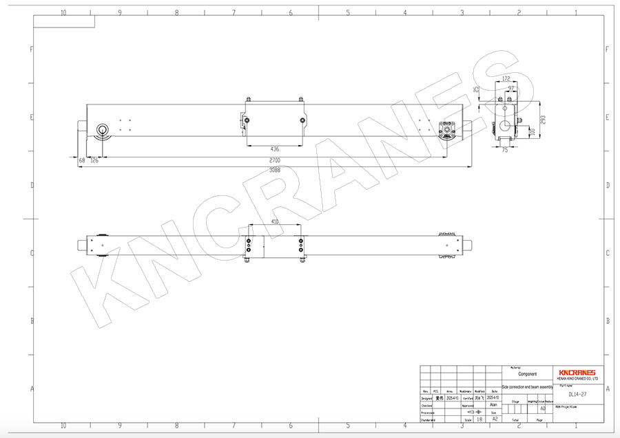 Overhead Crane Design Drawing