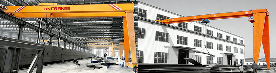 Semi Gantry Crane with Electric Hoists