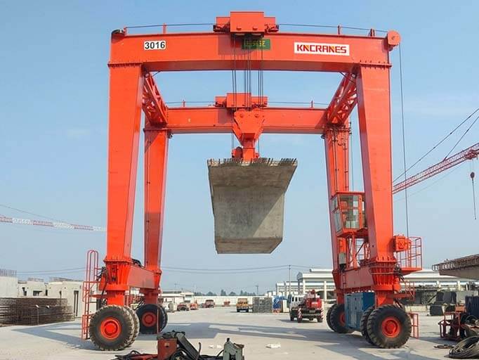 Double Girder Rubber Tyre Gantry Crane