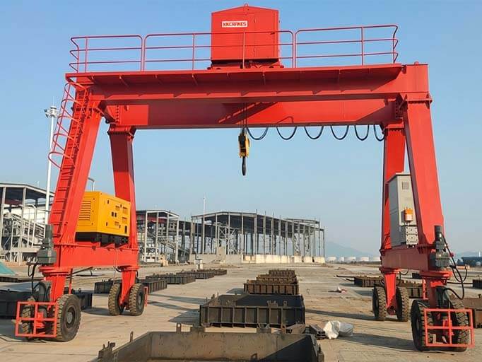 Double Girder Rubber Tyre Gantry Crane