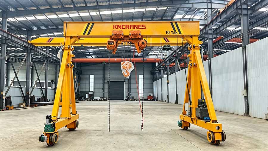 10 Ton Small Gantry Crane at USA Medical Factory