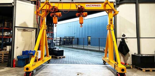 5 Ton Mobile Gantry Crane + Electric Chain Hoist for Architectural Design in Chile