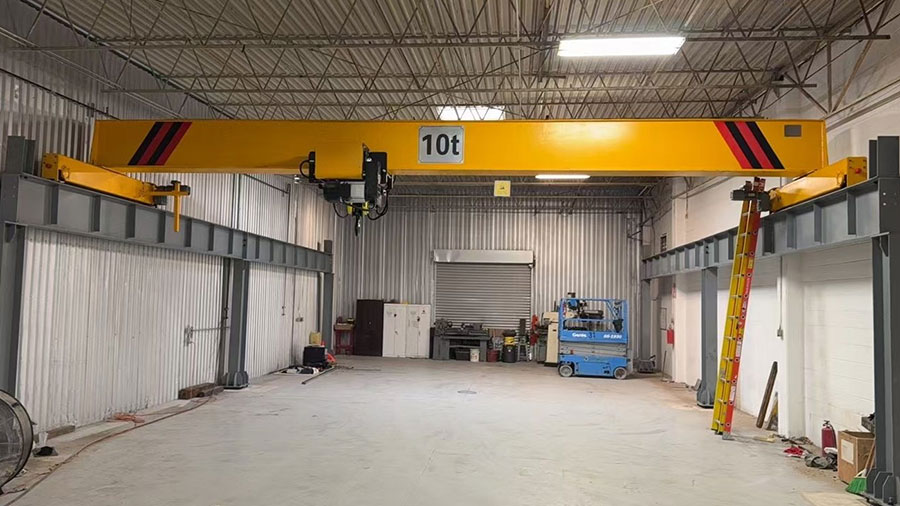 10 ton single girder overhead crane in El Paso, Texas