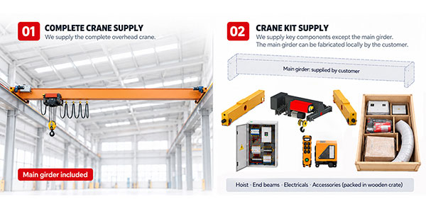 Complete Overhead Crane vs Crane Kit (Local Girder): Which Saves You More?