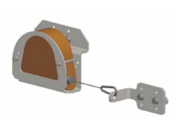 Spring balancer unit for aluminum telescoping cranes